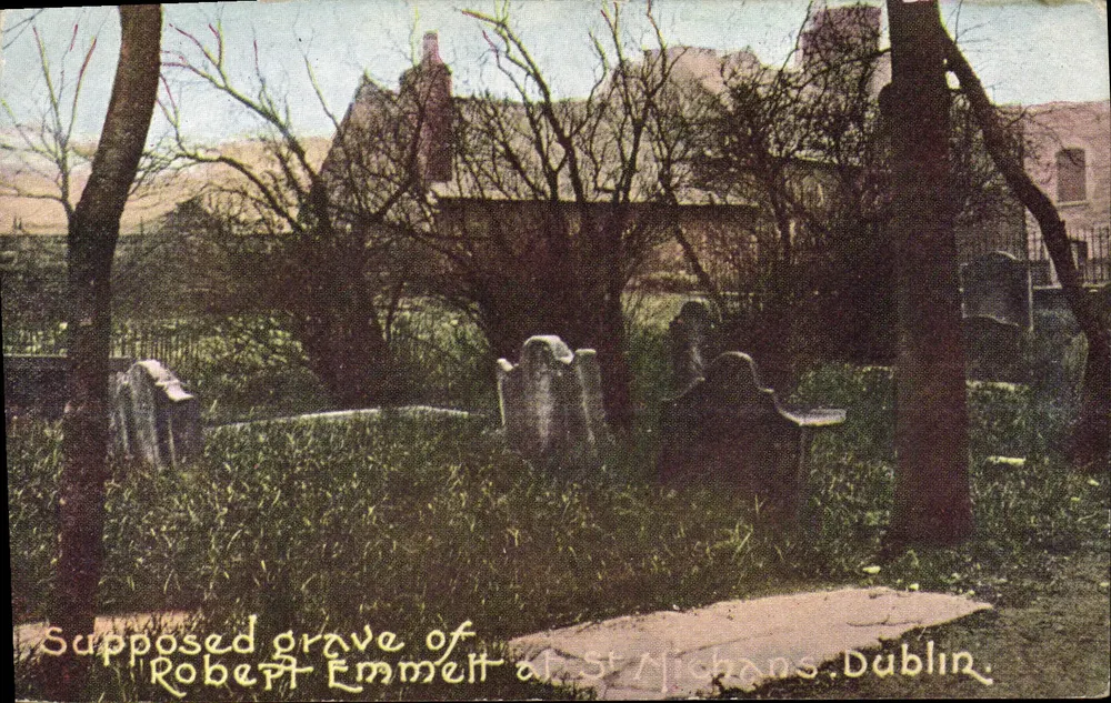 Vermeintiger Grab von Robert Emmett in St Michan's, Dublin — Irish Pictorial Card Co. - Vorderseite