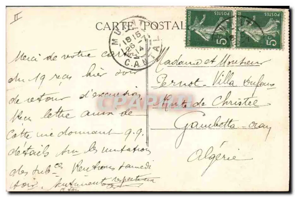 Die Schluchten von Avéze — Ein Weideland — Das pittoreske Auvergne - Rückseite
