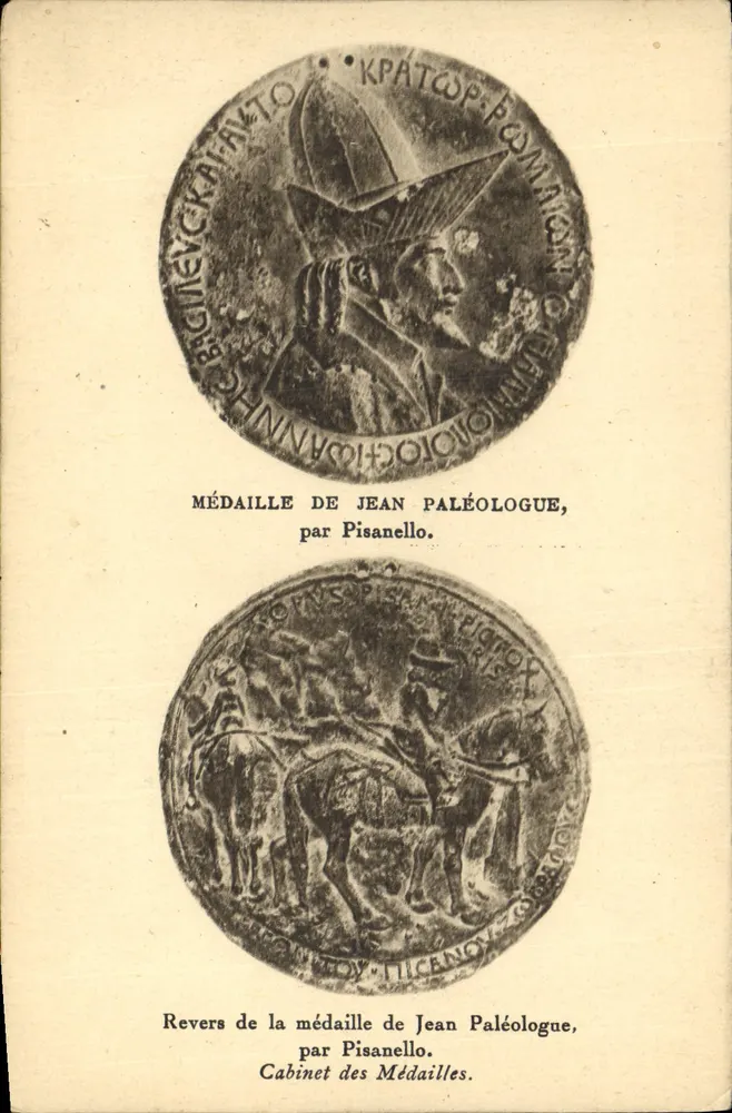 Medaille von Jean Paléologue, von Pisanello — Cabinet des Médailles — Nr. III - Vorderseite