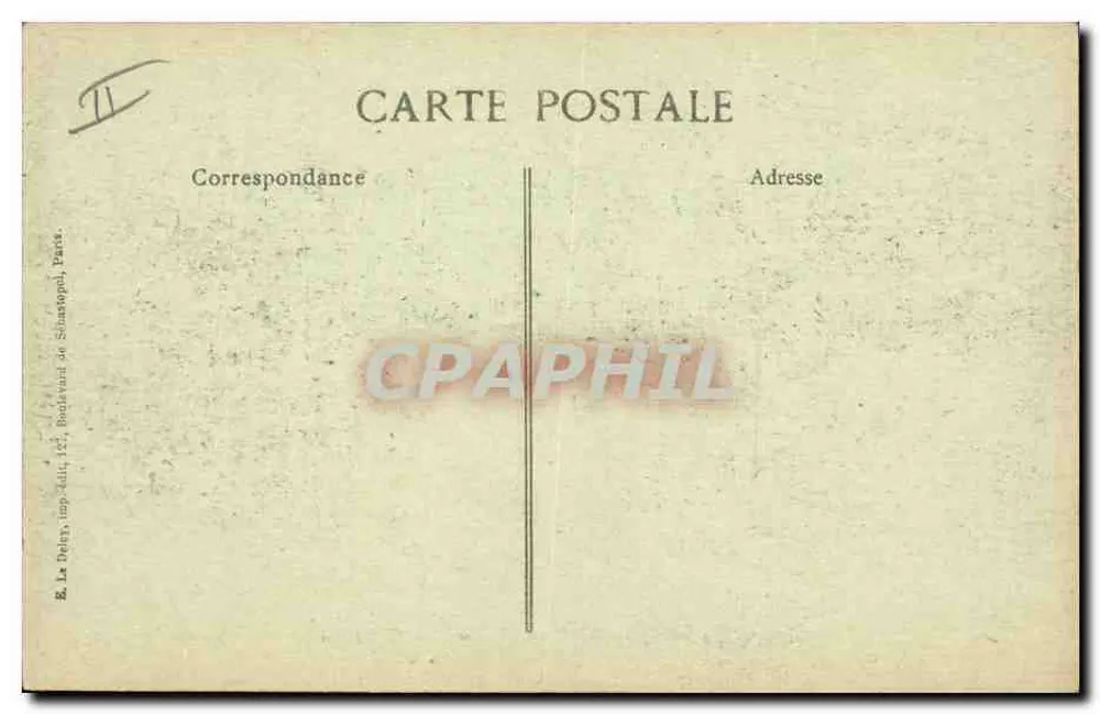 Revue vom 14. Juli 1917 — Verleihung von Orden — B.D. (Boulevard de Strasbourg, Paris) - Rückseite