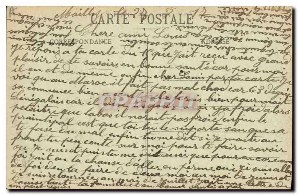 Camp de MaullY — Entrega de Condecorações diante dos Grandes Docks — A. Verry, editor - Verso