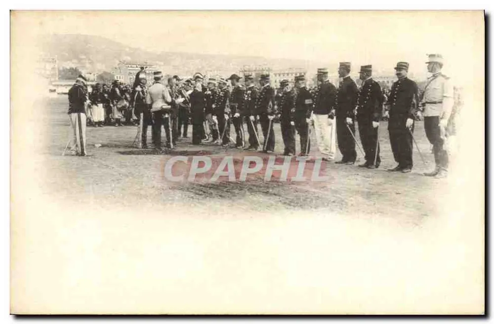 Cerimônia militar — soldados em uniforme - Frente