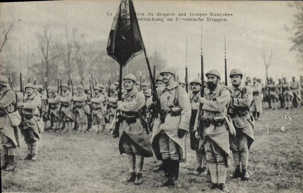 Präsentation der Flagge den französischen Truppen — Nr. III - Vorderseite