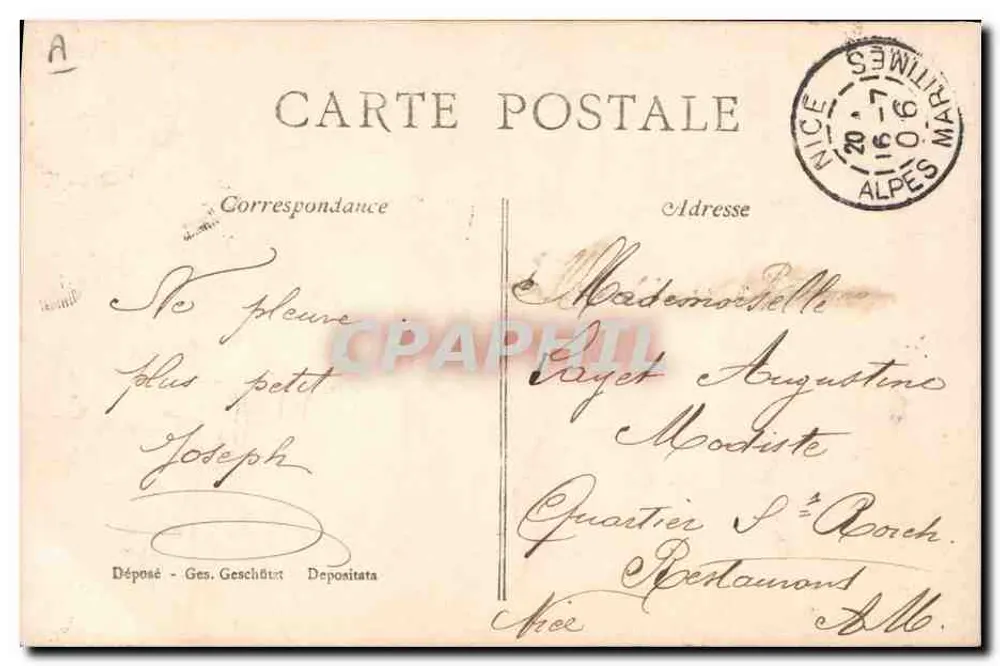 Garçon à vendre — satirische Szene — ATS, Nr. 208 - Rückseite