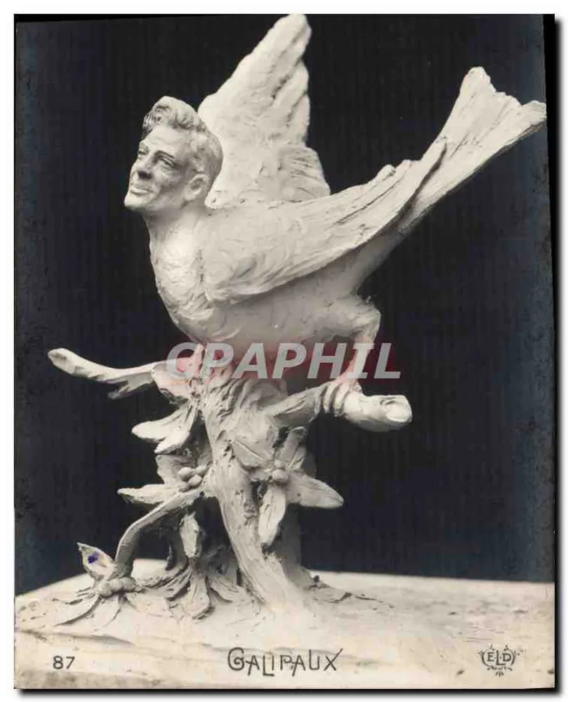Escultura de anjo alado — Galipaux — n°87 - Frente