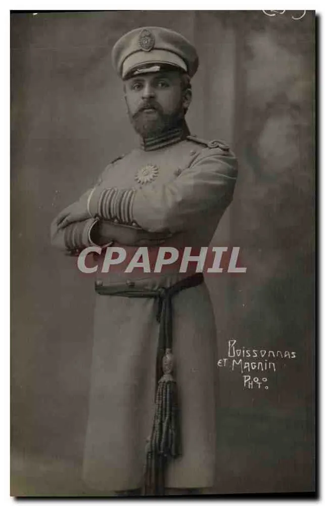 Offizier in Uniform — Boissonnas et Magnin Photo, Lyon - Vorderseite