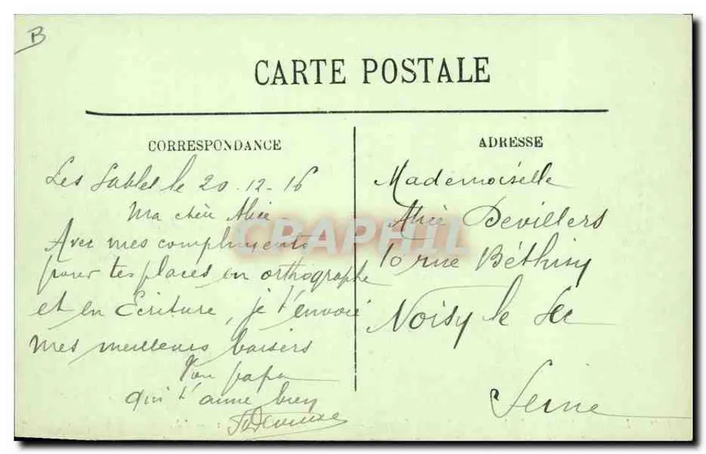Les Sables-d'Olonne — Salzseen — Beladung eines Mulons — LL. - Rückseite