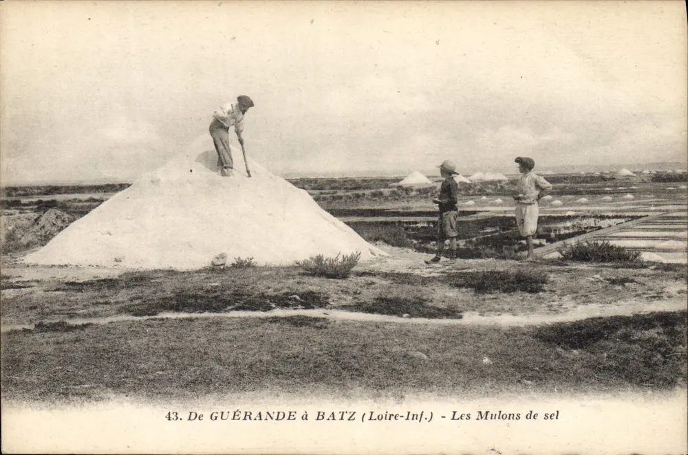 Die Salzstapel — Von GUÉRANDE nach BATZ (Loire-Inf.) — J. NOZAINS, Verlag - Vorderseite