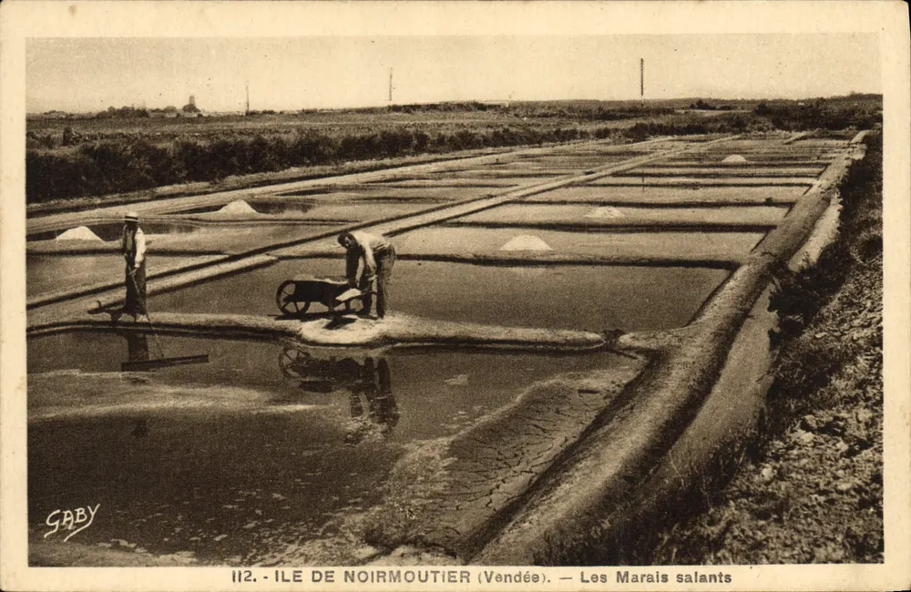 Isla de Noirmoutier (Vendée) — Los Marais salados — Gaby, n°112 - Anverso