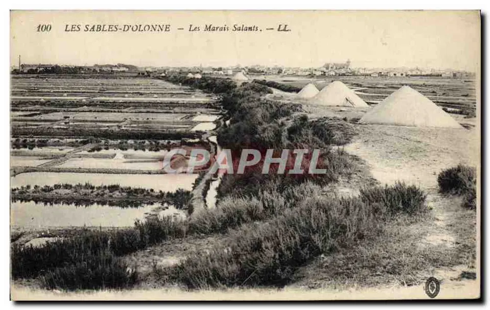 Les Sables-d'Olonne — Os Marismas Salgados — LL. n°100 - Frente
