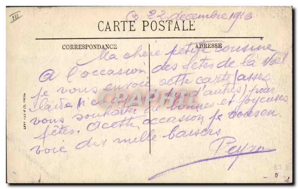 Les Sables-d'Olonne — Os Marismas Salgados — LL. n°100 - Verso