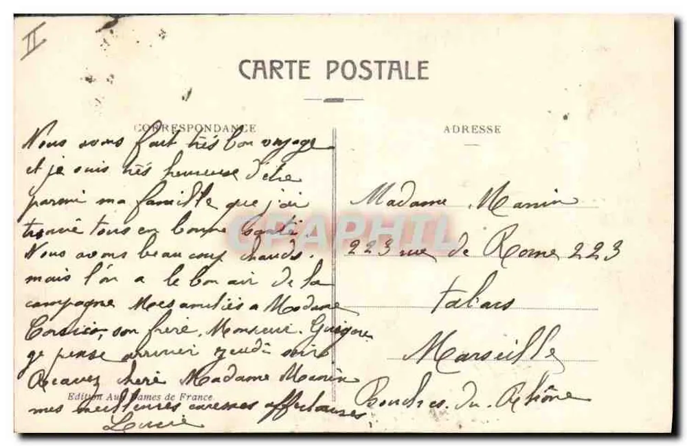 Digne - Das Theater und die Sparkasse — Edition Au Filames de France, Nr. 6 - Rückseite