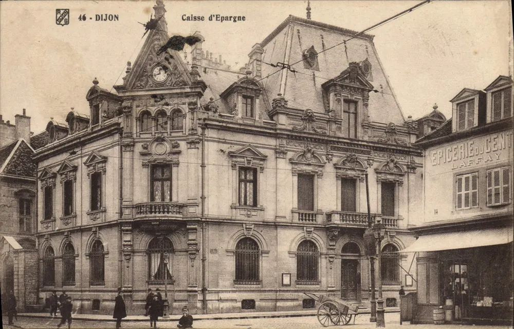 Dijon — Caixa de Epargna — Epiceria Larray - Frente