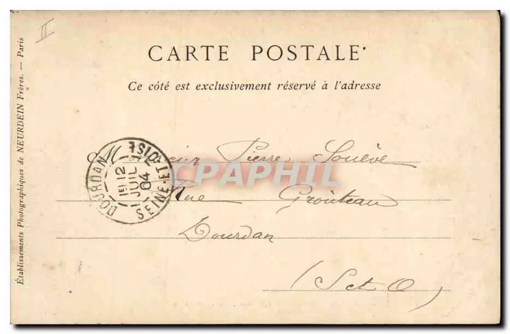 Dreux — Die Sparkasse und die Avenue Louis-Terrier — Marcel DUVIVIE - Rückseite