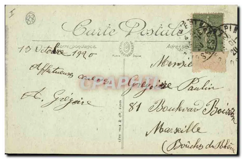 Epinal — Die Ufer der Mosel und die Sparkasse — LL. - Rückseite