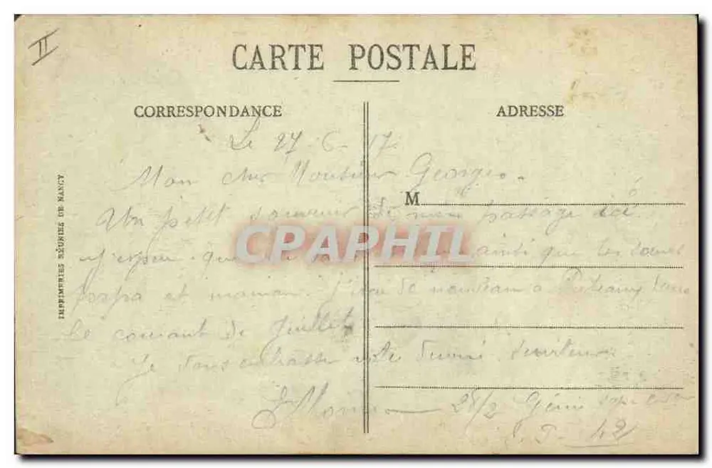 Épernay — Église Notre-Dame et Caisse d'Épargne — J. Bracquemart, lith.édit, Épernay - Rückseite