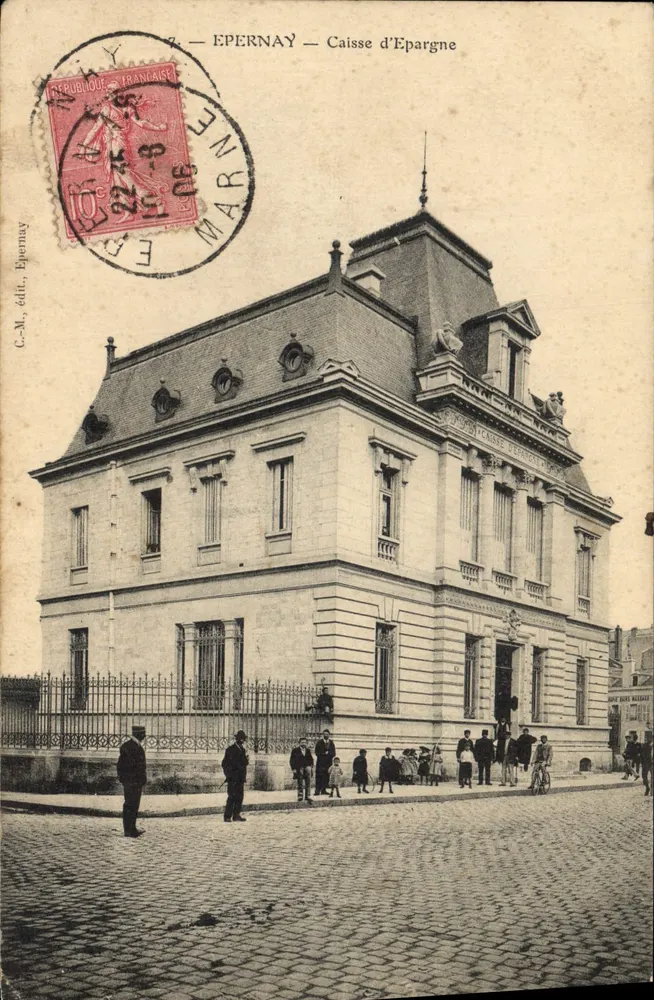 Epernay — Caixa de Economia — C.M., editora, Epernay - Frente