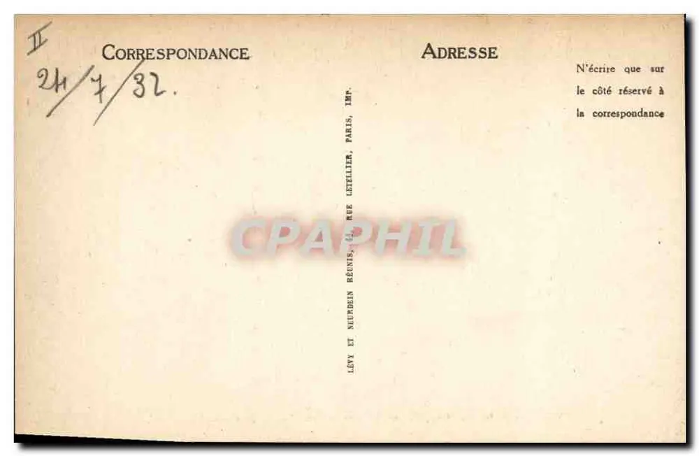 Épinal — Kleine Schule, Sparkasse und Rue de la Comédie — LL - Rückseite