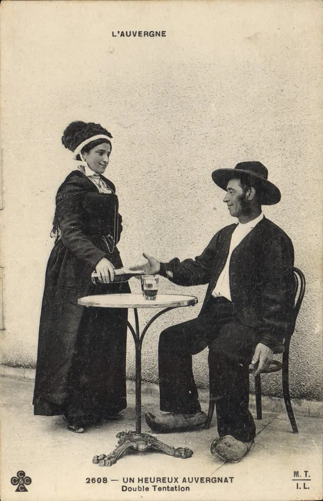 Auvergne — Ein glücklicher Auvergnat — M.T. I.L. n°2608 - Vorderseite