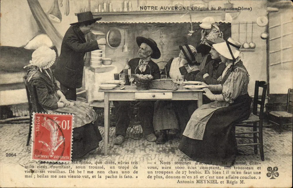 Nossa Auvergne (Região do Puy-de-Dôme) — cena de vida rustica — Antonin MEYNIEL e Régis M. - Frente