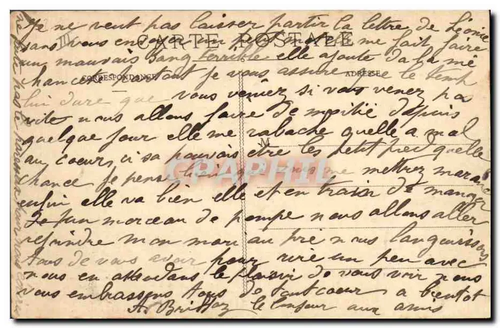 Nossa Auvergne (Região do Puy-de-Dôme) — cena de vida rustica — Antonin MEYNIEL e Régis M. - Verso