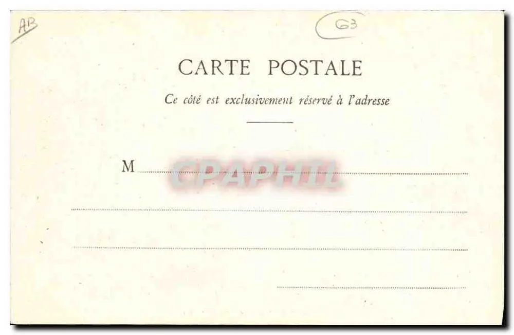Antigo morador — Auvergne — Lib. Bougé-Béral, 21, rue de l'Écu, Clermont-Ferrand - Verso