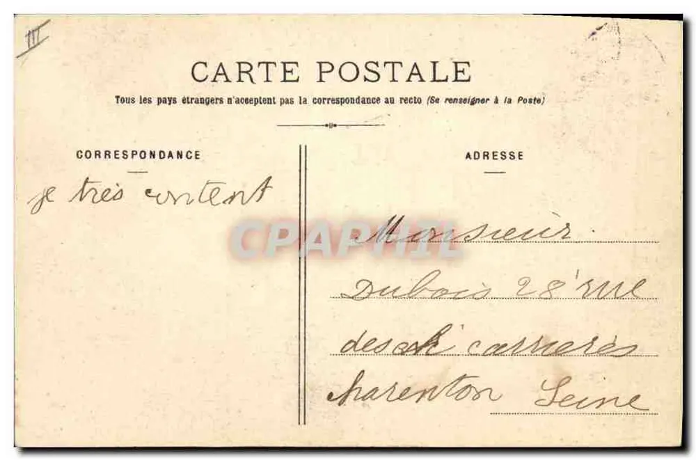 Auvergne — Alte Bauernfrau — Imp.édit. Boucheron et Vessely - Rückseite