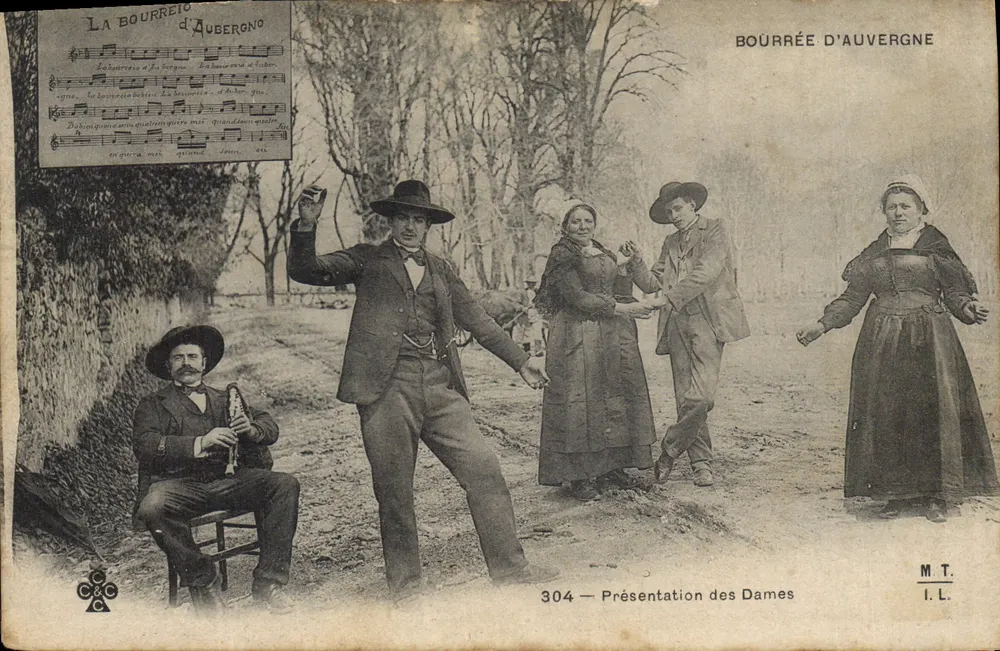 Bourrée d'Auvergne — Apresentação das Damas — M.T. I.L. n°304 - Frente
