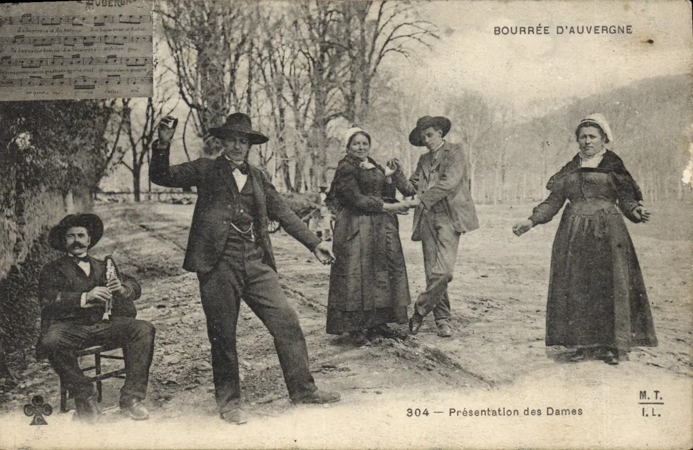 Bourrée d'Auvergne — Apresentação das Senhoras — M.T. n°304 - Frente