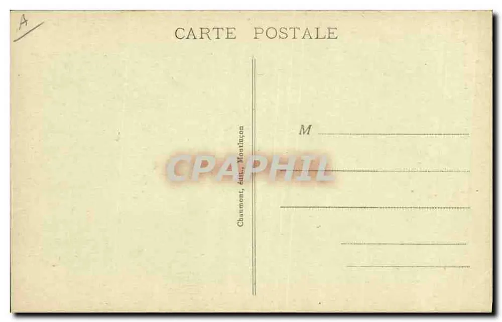 Jovem Bourbonnaisa dos arredores de MONTLUÇON — série 203 — editor Chanmont, Montluçon - Verso