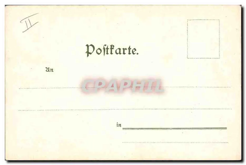 Junge Frau, die einen Mann ansieht — Garten-Szene — Theo Strocer's Kunstverlag, Monotint-Postkarte, Serie III, Nr. 5228 - Rückseite