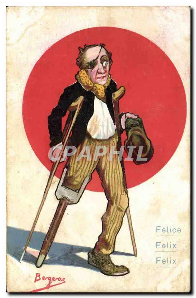 Félix — Karikatur von Bergeras — Verlag unbekannt, Seriennummer nicht sichtbar - Vorderseite