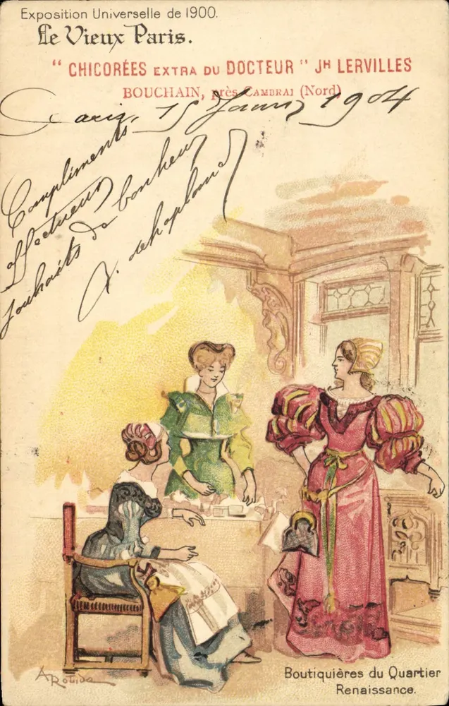 Geschäftsfrauen des Renaissance-Viertels — Weltausstellung 1900 — JH LERVILLES - Vorderseite
