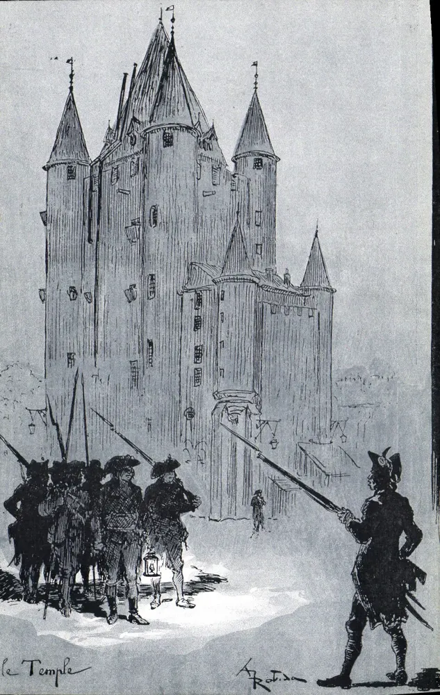 Zamek Temple — ilustracja historyczna — wydawca anonimowy, seria P - Awers