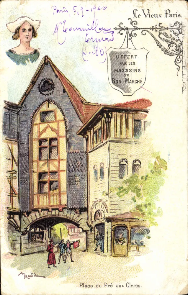 Place du Pré aux Clercs — vue architecturale — éditeur Le Vieux Paris, n° (C-880) - Vorderseite