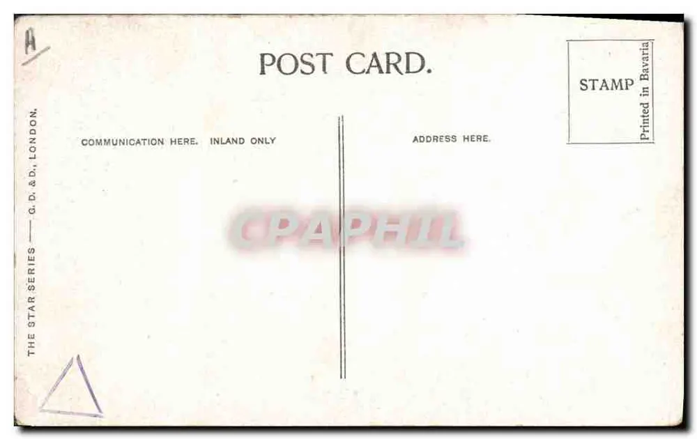 Kind auf Pferd — Stern-Serie — G.D.&D. London - Rückseite