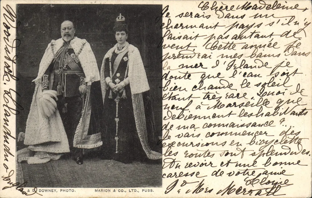 König George V und Königin Mary — Fotografie — Marion & Co., Ltd., Verlag - Vorderseite