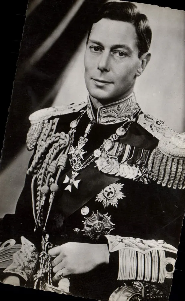 King George VI — Rei da Inglaterra — Impresso na França 10778 - Frente