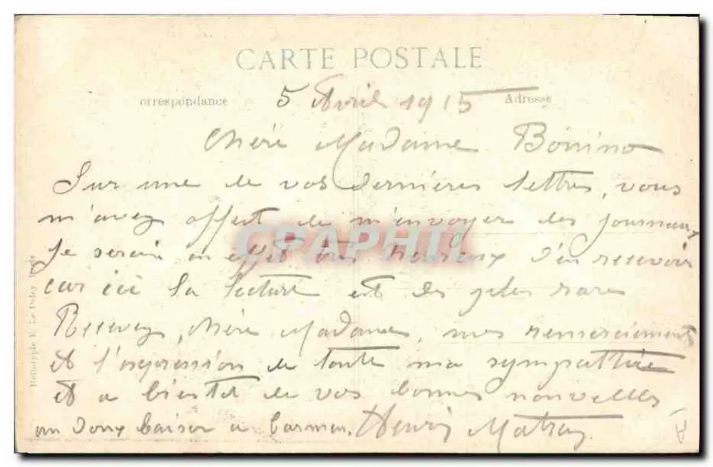 George V — Der europäische Konflikt 1914 — EID - Rückseite