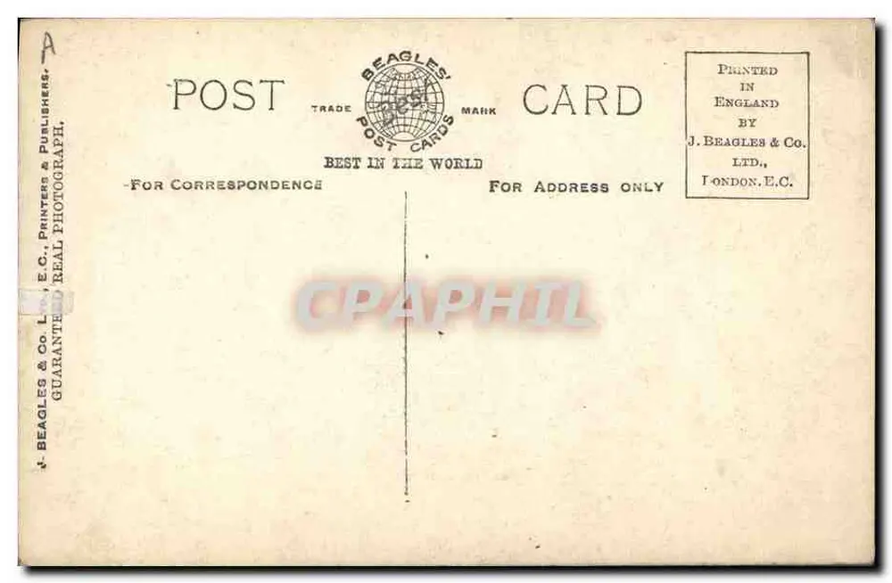 S.A.R. a Princesa Mary — retrato de busto — Beagles' Postcards n°532 E. - Verso
