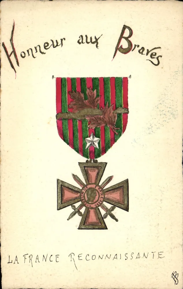 Militärmedaille — Ehre den Tapferen — Das dankbare Frankreich - Vorderseite