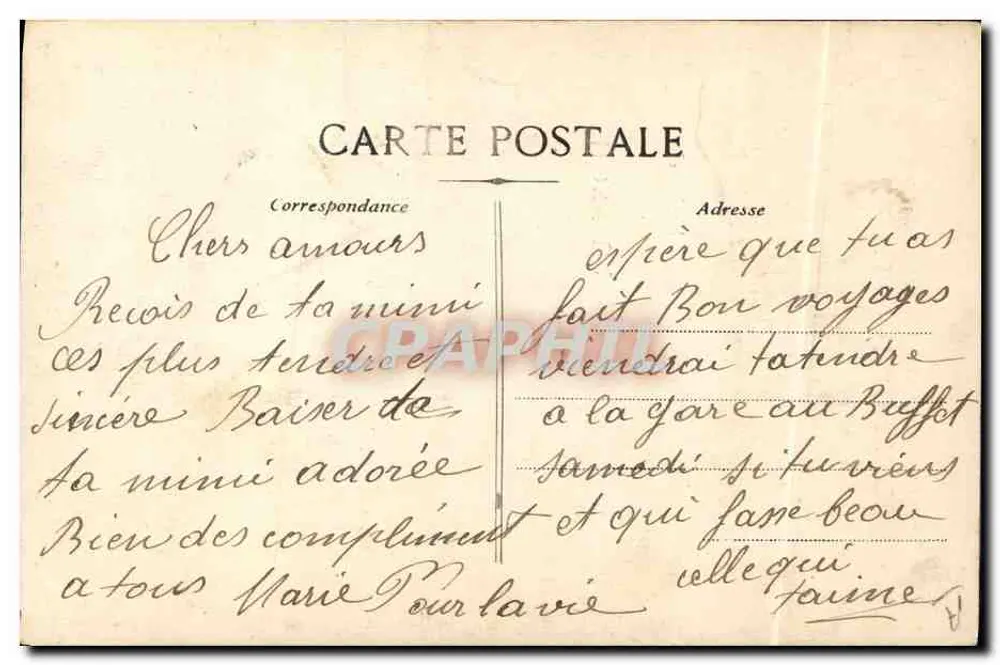 General Joffre — Ehre und Vaterland — Verlag Coët - Rückseite