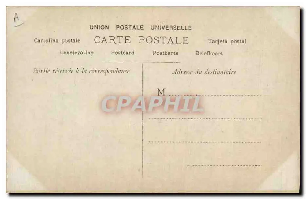 Retrato de una dama — firma Y. Bolanis — editor Piron - Reverso