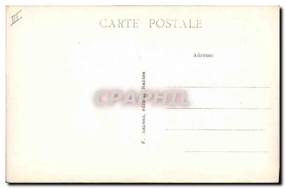 Batz (Loire-Inf.) — Pântano Salgado — Mulons de Sal — F. Hapeau, editor Nantes - Verso