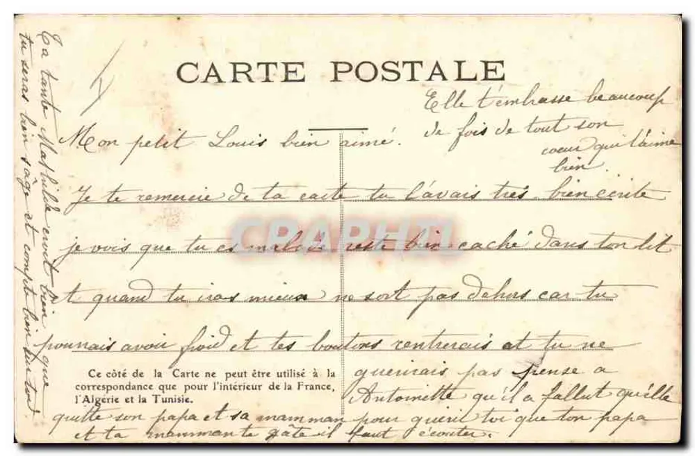 A Pipe de John - 1 — série de cartas postais — editor C&C - Verso
