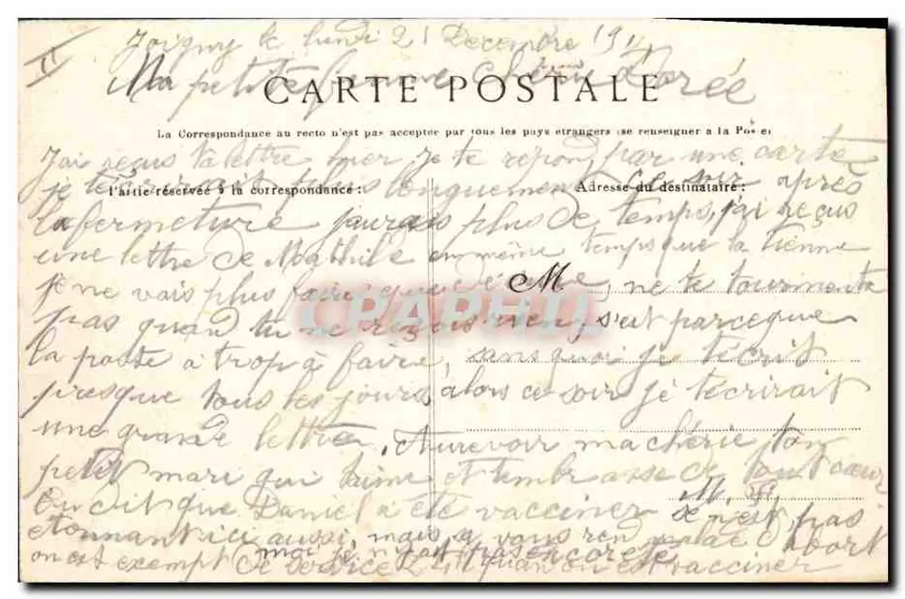Joigny — A Caixa de Poupança — Editor J. D. Seuss, n°1 - Verso
