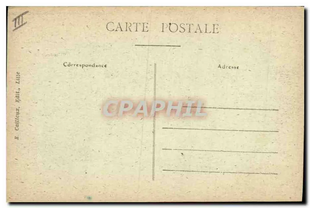 Lille — Rue Nicolas-Leblanc — Die Sparkasse — E. C. - Rückseite