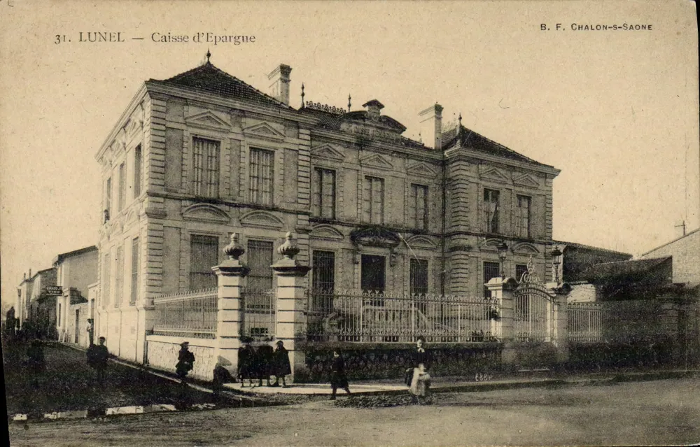 Lunel — Caixa de Economia — B. F. Chalon-saône, n°31 - Frente