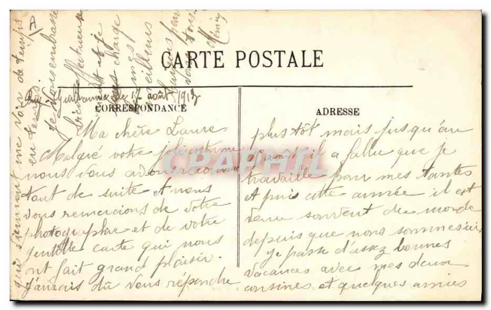 Auvergne — Eine Hochzeit — Die Brautprozession — LL. - Rückseite
