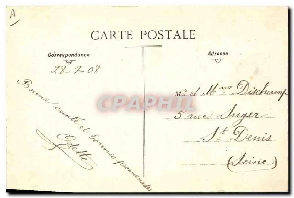 L'Hirondelette -- Paris — Jovem Auvergnate — editor L'Hirondelette, n°51 - Verso